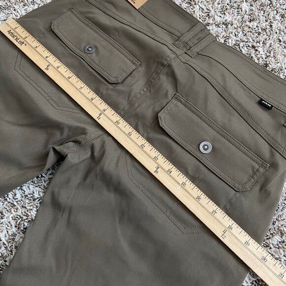 Prana Halle Straight Pant Womens 6 Reg Slate Green Standard Fit Low Rise Stretch - Picture 13 of 13